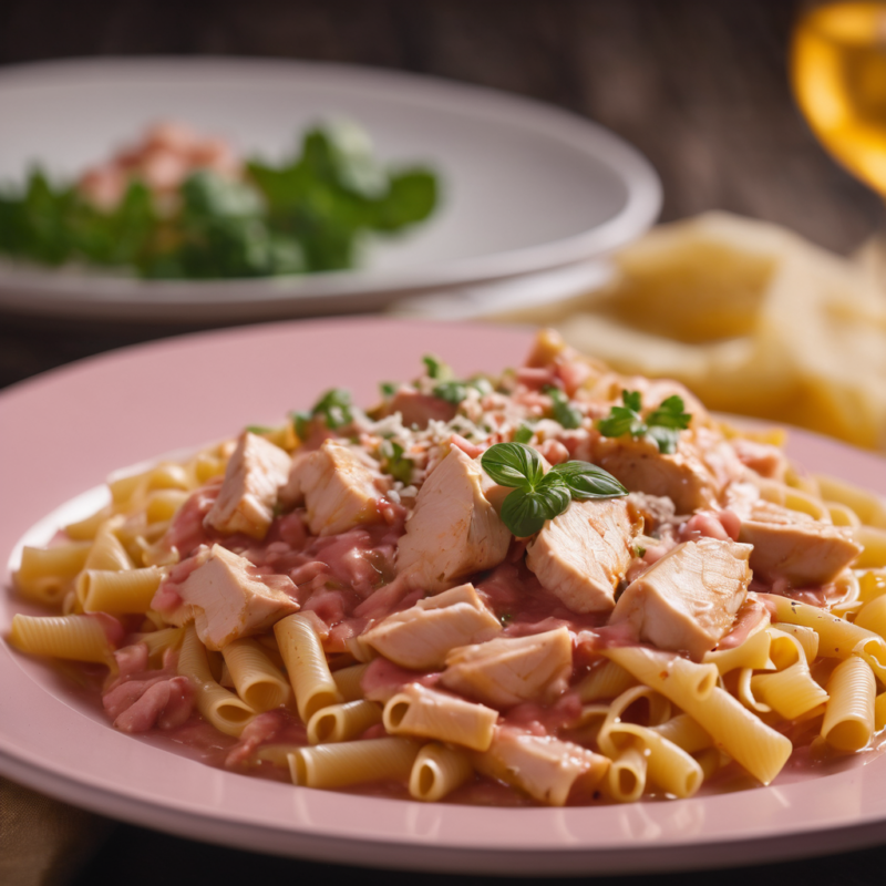 Chicken Pasta in Pink Sauce