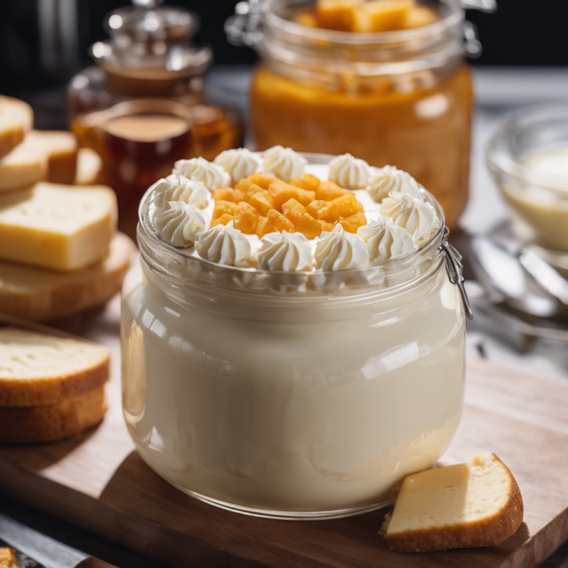 White Cheese Cake Jar